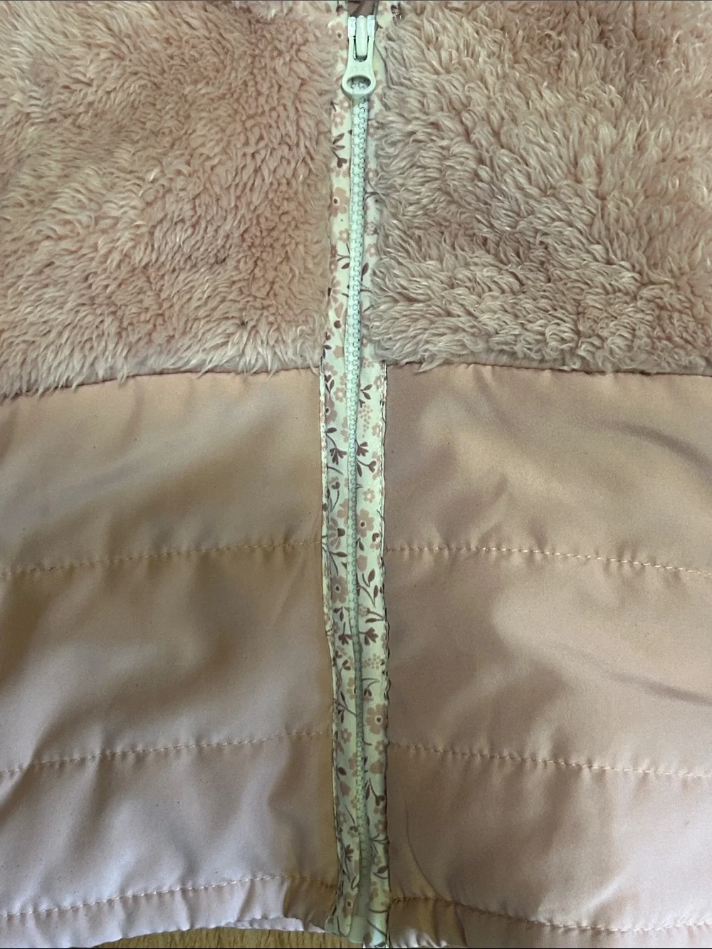 Carter's Light Pink Faux-Fur Hooded Puffer Jacket with Ears Size 9 Months